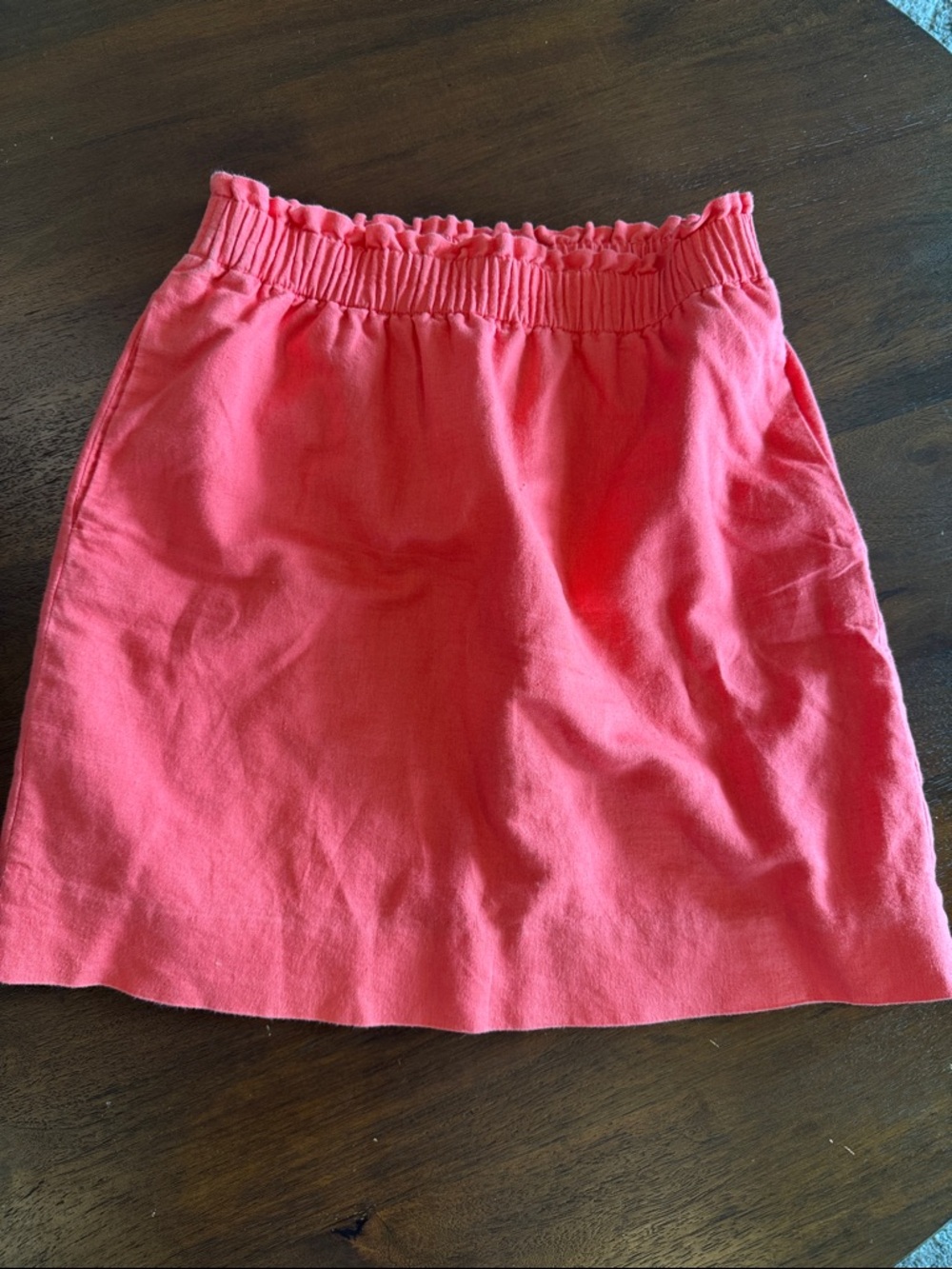 J Crew paper bag waist linen blend skirt